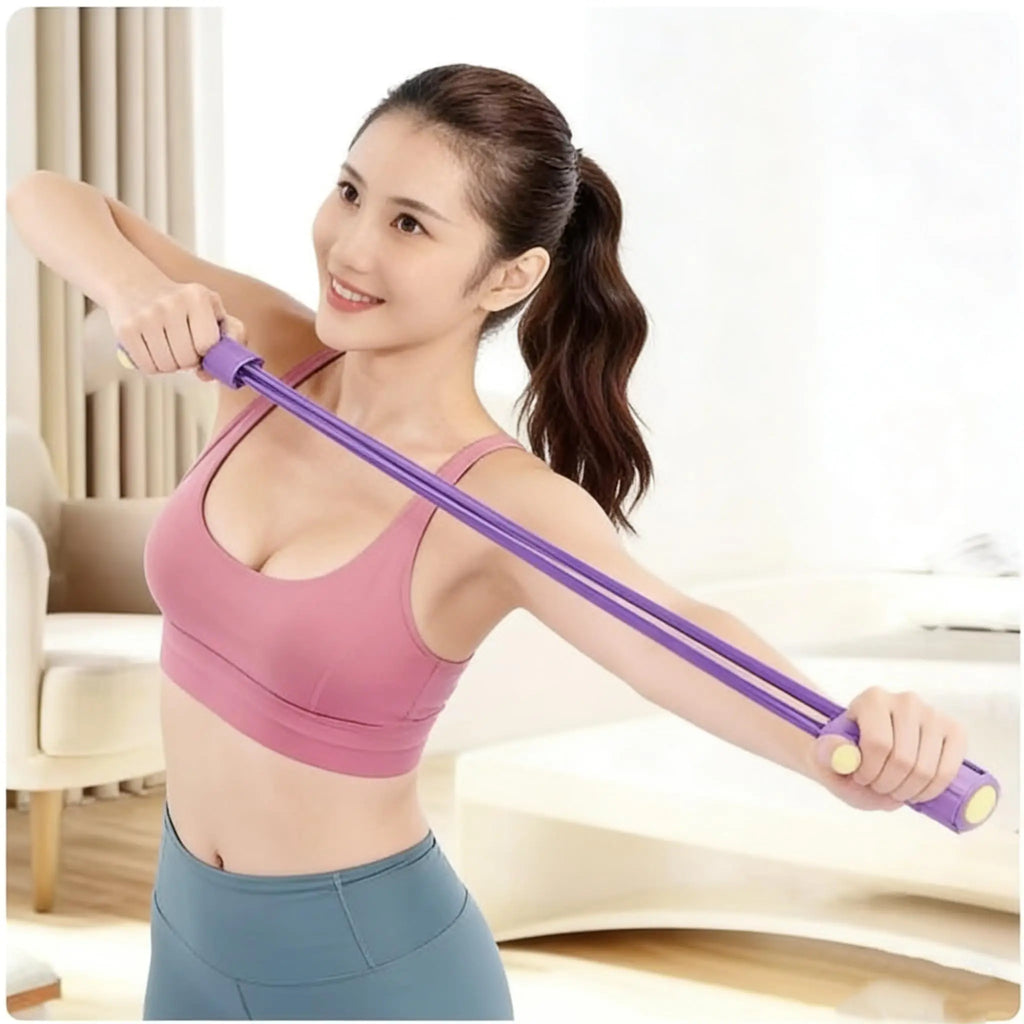 FlexBand™ – 6 Tube Pedal Resistance Band Yoga Pull Rope, Multifunctional Foot Pedal 4