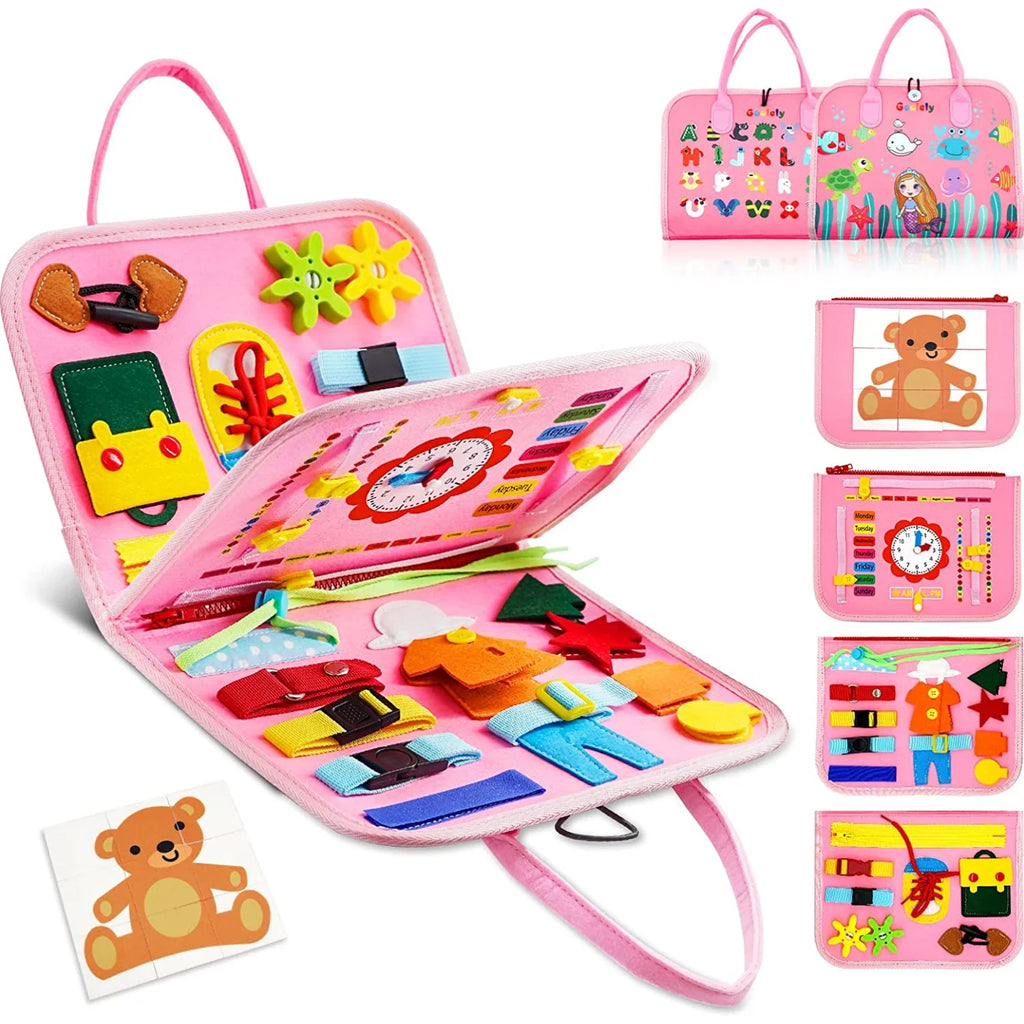 BusyBox™ – Montessori Toddler Busy Board,Autism Sensory Toys，Educational Activity