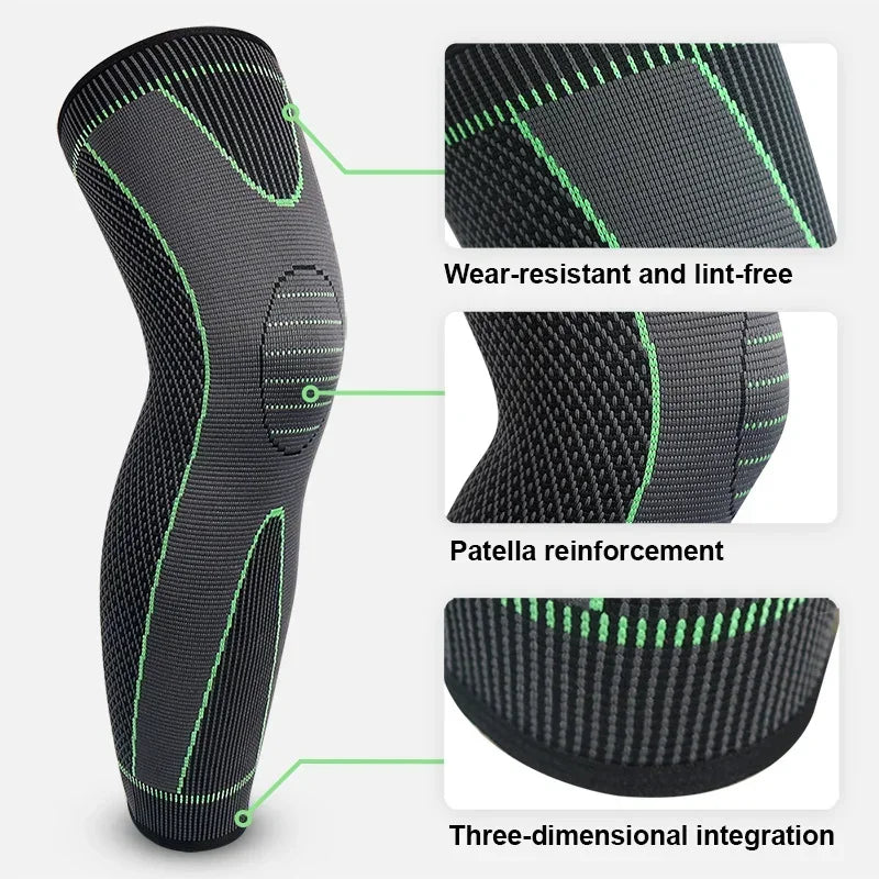 KneeGuard™ – Non-Slip Knee Pads Elastic Long Leg Sleeve Bandage Pressurized Knee Pads 2