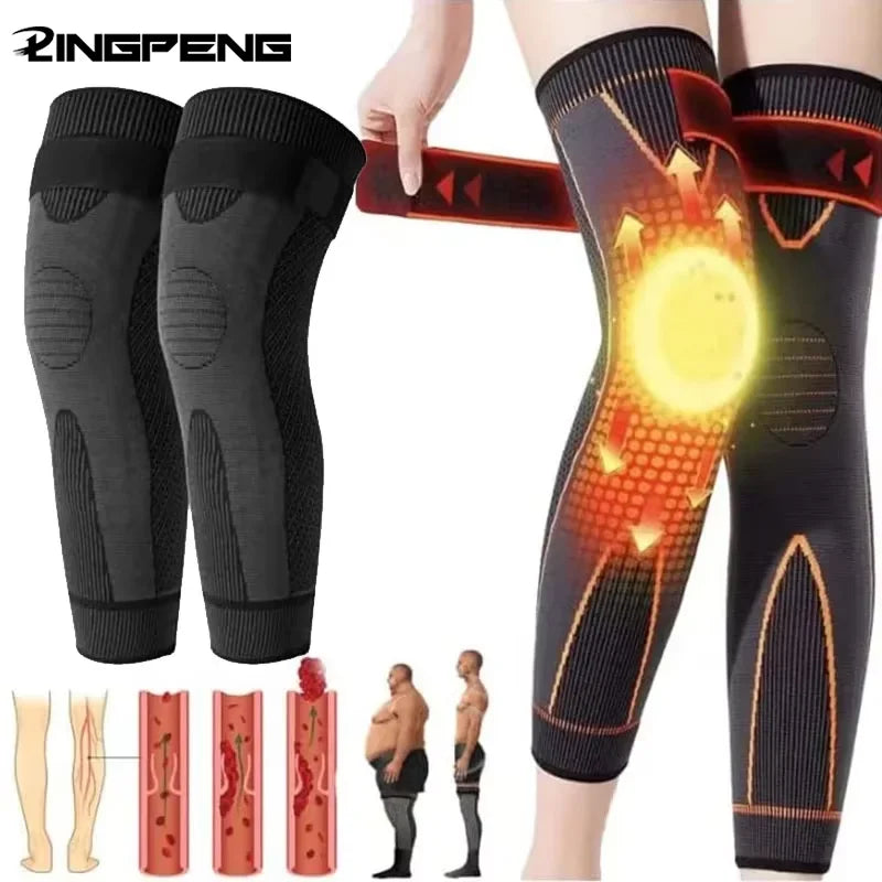KneeGuard™ – Non-Slip Knee Pads Elastic Long Leg Sleeve Bandage Pressurized Knee Pads