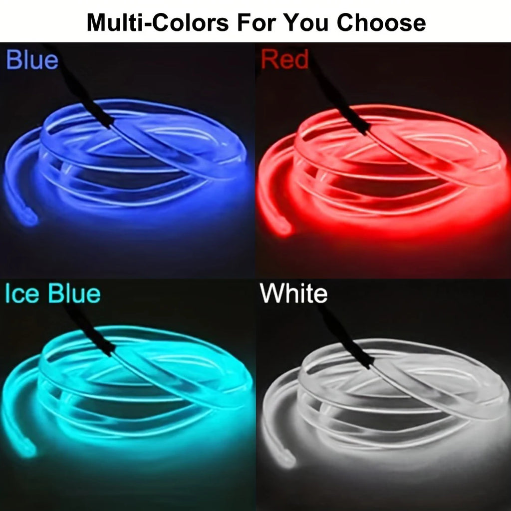 NeonRide™ – 5m Neon LED Car Interior Lighting Strips 5V DIY Flexible EL Cold Light Line 2