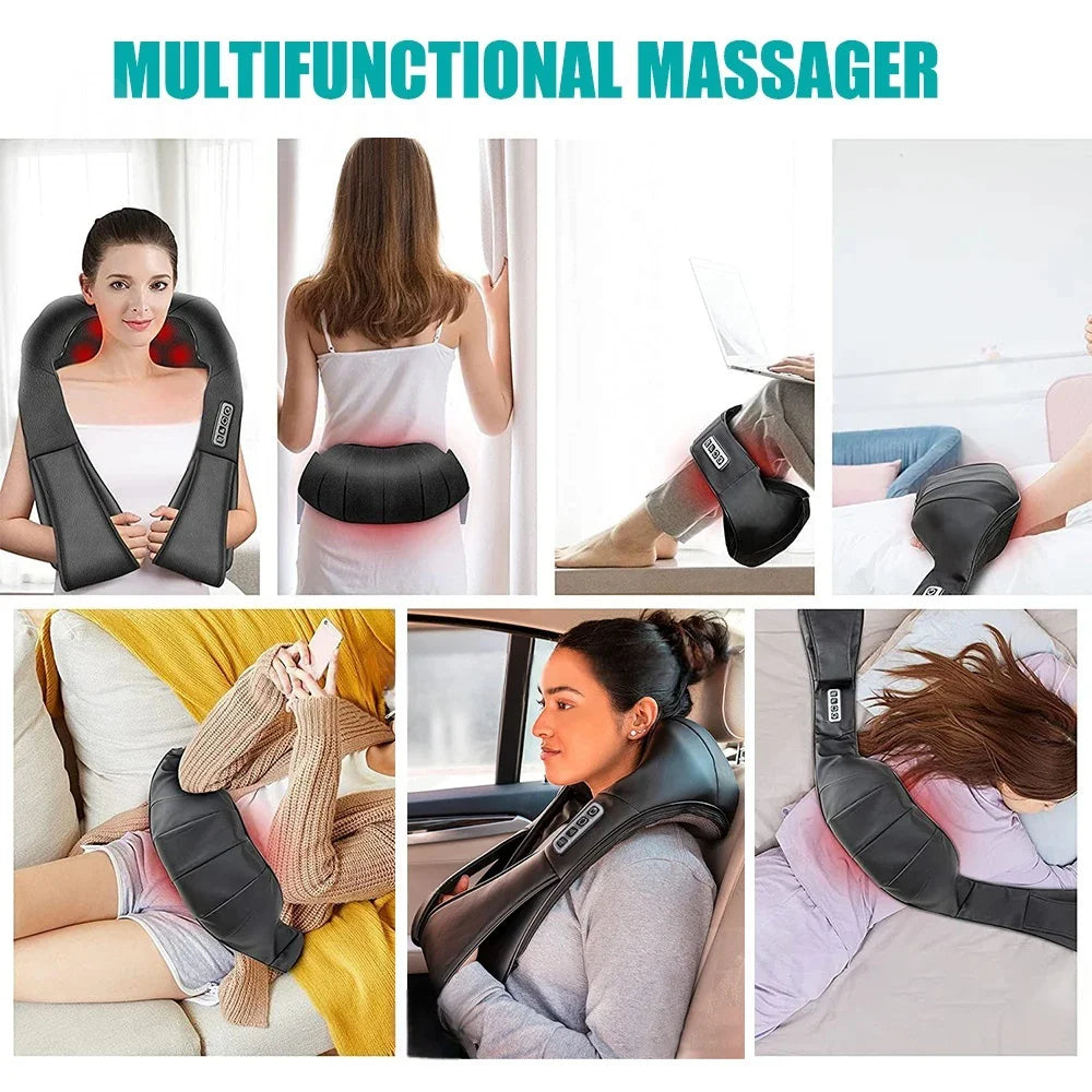 NeckShiatsu™ – Heated U-Shape Shiatsu Neck and Shoulder Massager - Deep Kneading Electric 6