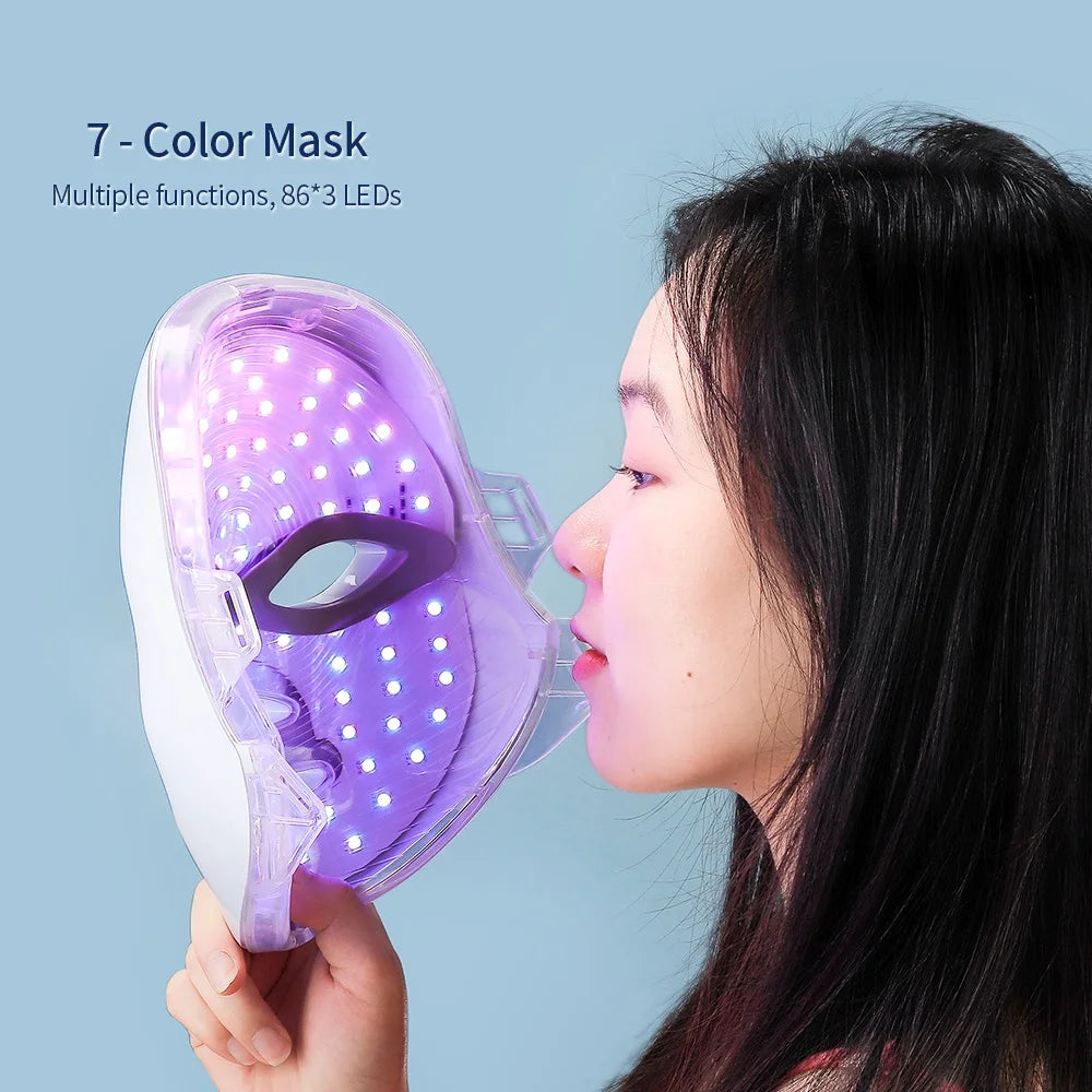 GlowMask™ – 7 Colors Led Facial Mask With Neck Red Light Therapy Mask For Skin 3