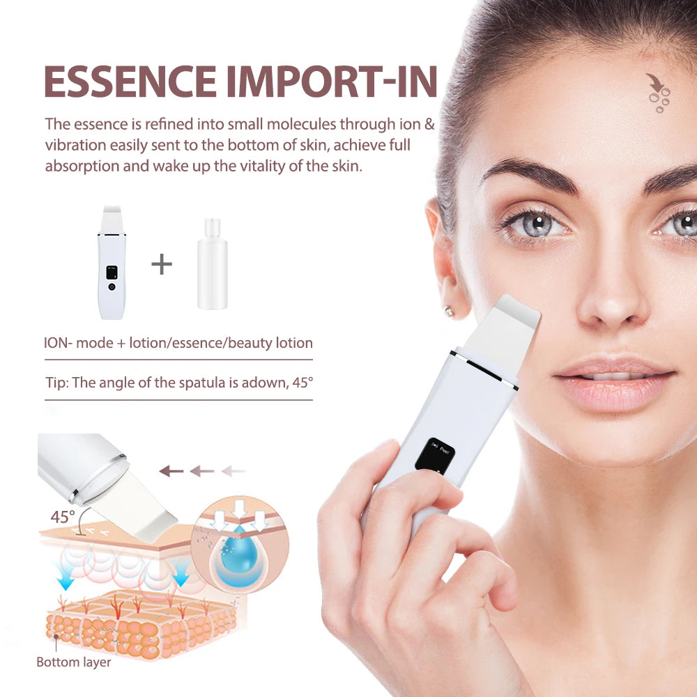 PoreClear™ – Ultrasonic Skin Scrubber Peeling Blackhead Remover Deep Face Cleaning 3