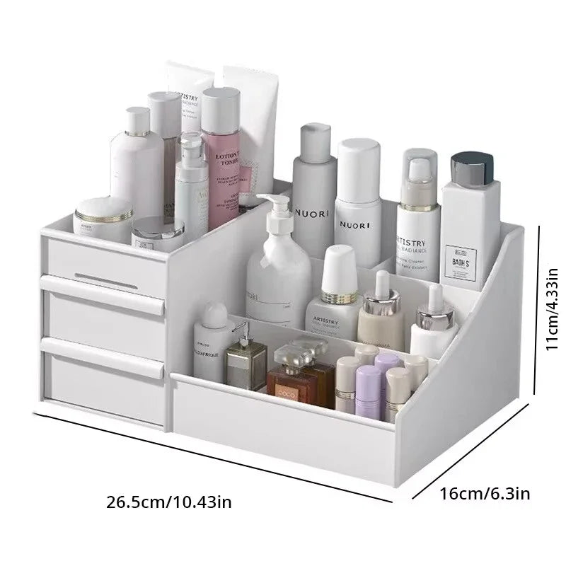 TidyBox™ – White New Drawer Makeup Storage Box Dormitory Finishing Plastic Shelf 6