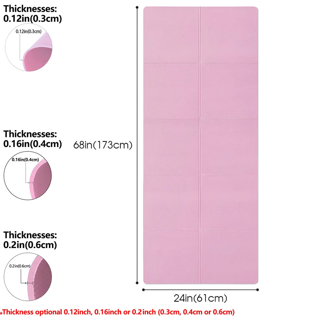 ZenMat™ – Yoga Mat Pilates Fitness Mat 3/4/6mm Thicknes Non Slip Yoga Cushion Travel 2
