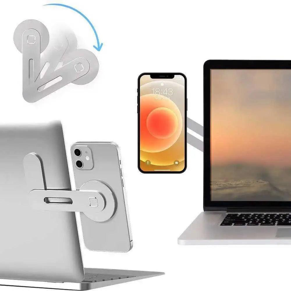 MagMount™ – Rotation Foldable Magnetic Laptop Suspension Magnetic Phone Holder 2
