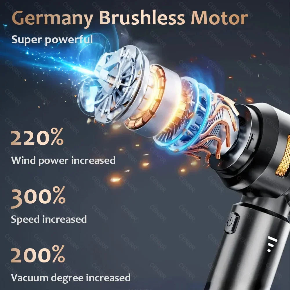 TurboVac™ – 998,000Pa High-Power Cordless Car Vacuum Cleaner 3