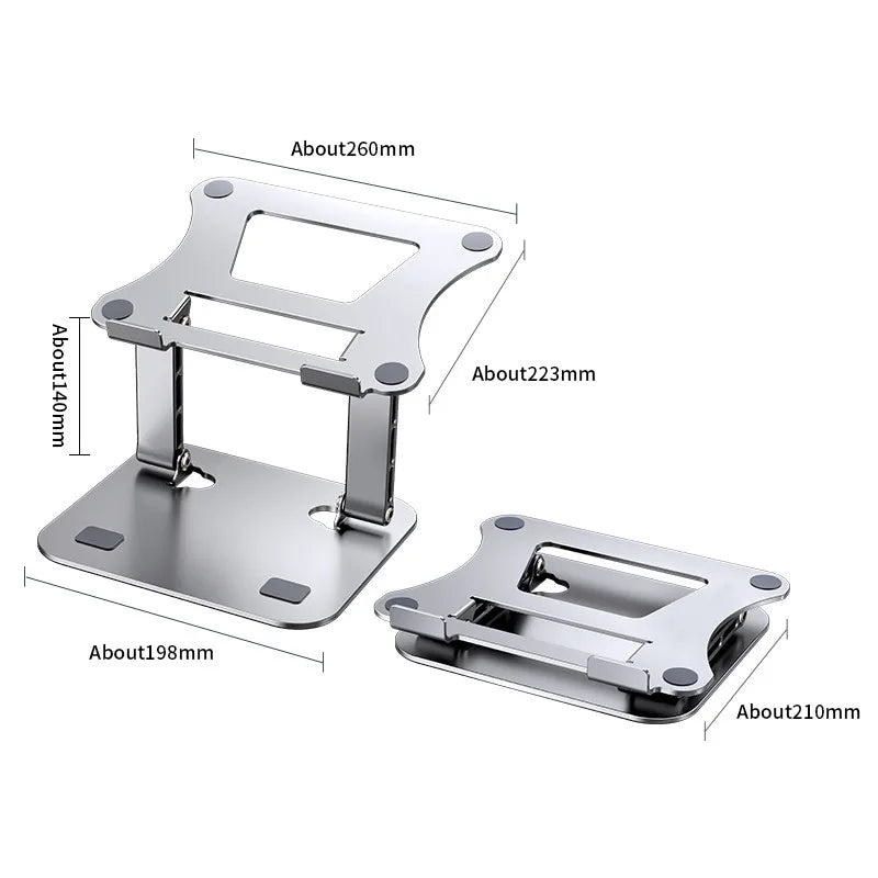 LiftDesk™ – Phone Tablet Stand Adjustable Aluminum Alloy Laptop Tablet up to 17" Laptop 6