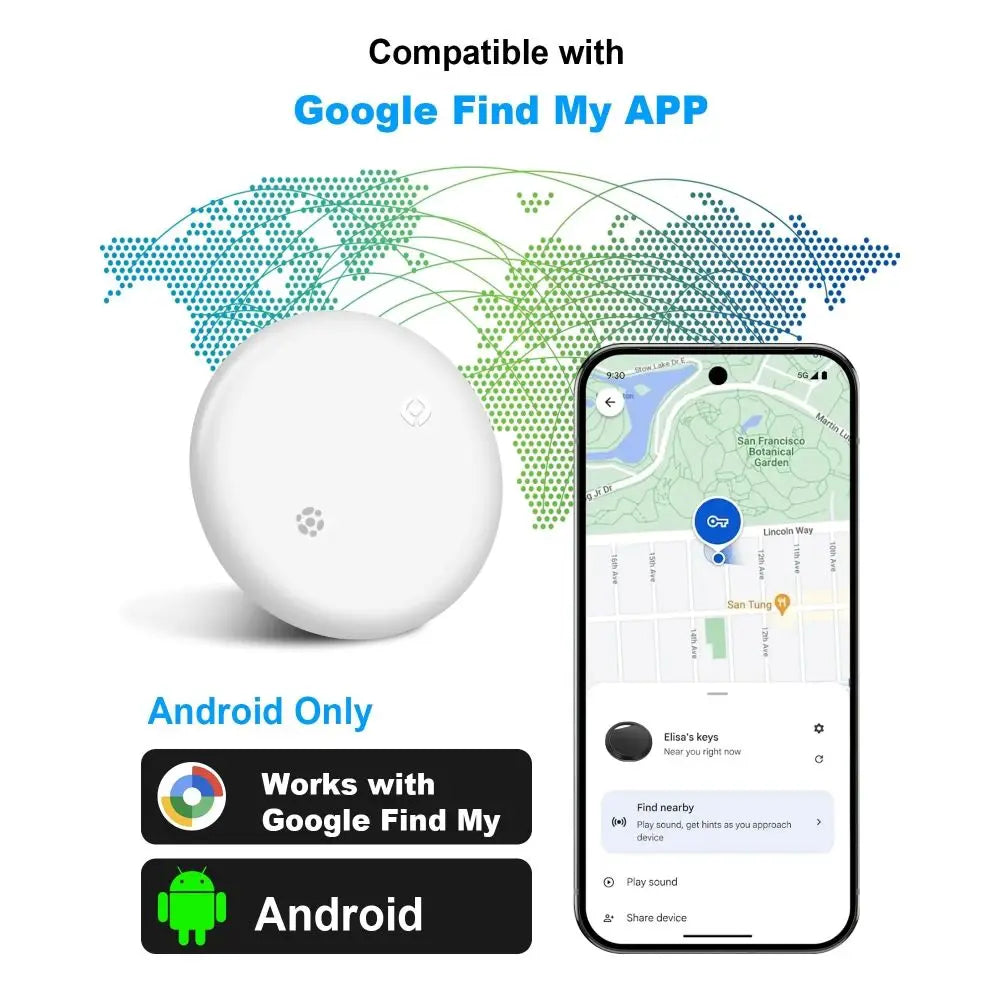 FindTag™ – Anti-Lost Tag Google Find My GPS Tracker Android Finder Compatible with 3