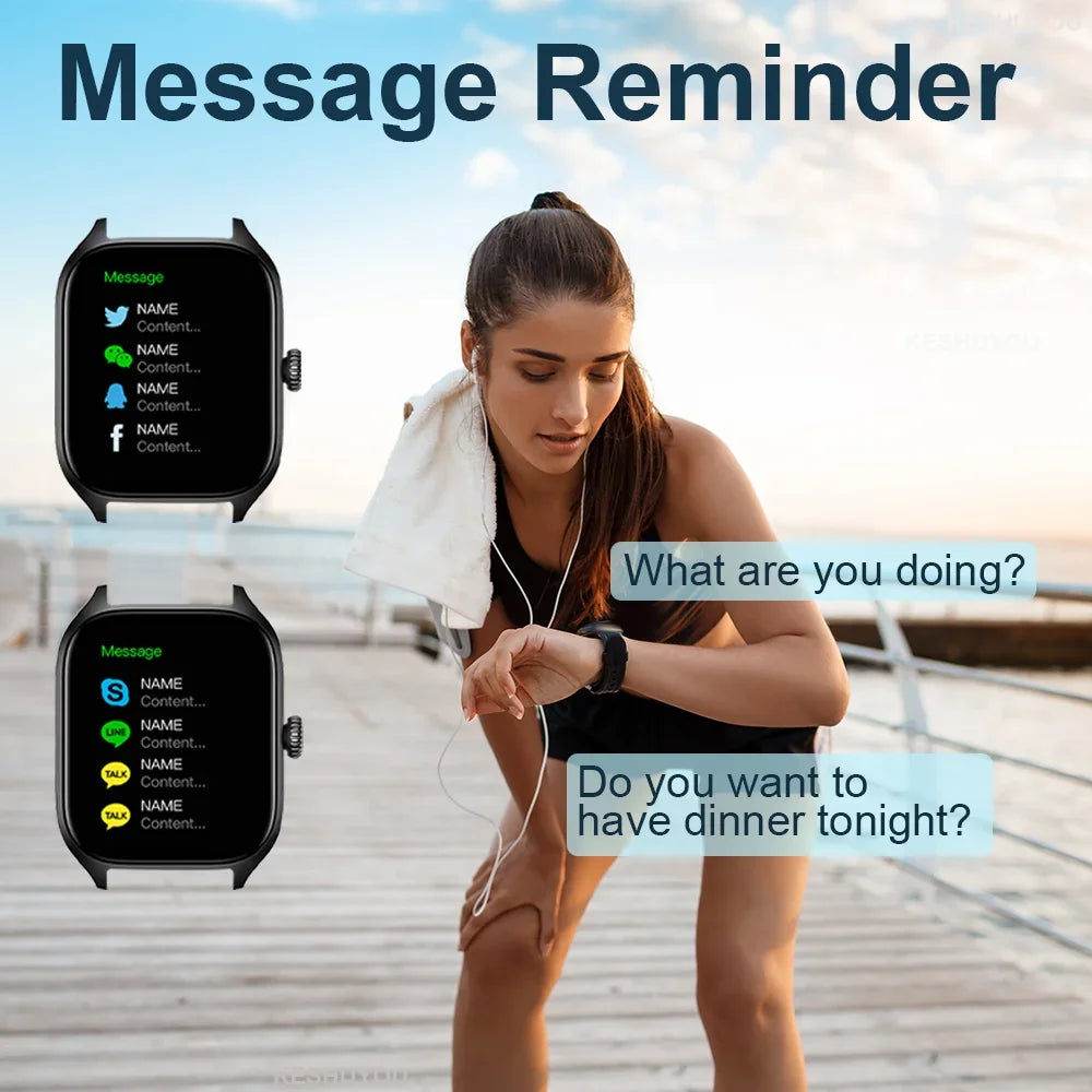 FitWatch™ – LAXASFIT New H9 Pro Max Smart Watch Dial to Answer Calls Calorie Tracking 2