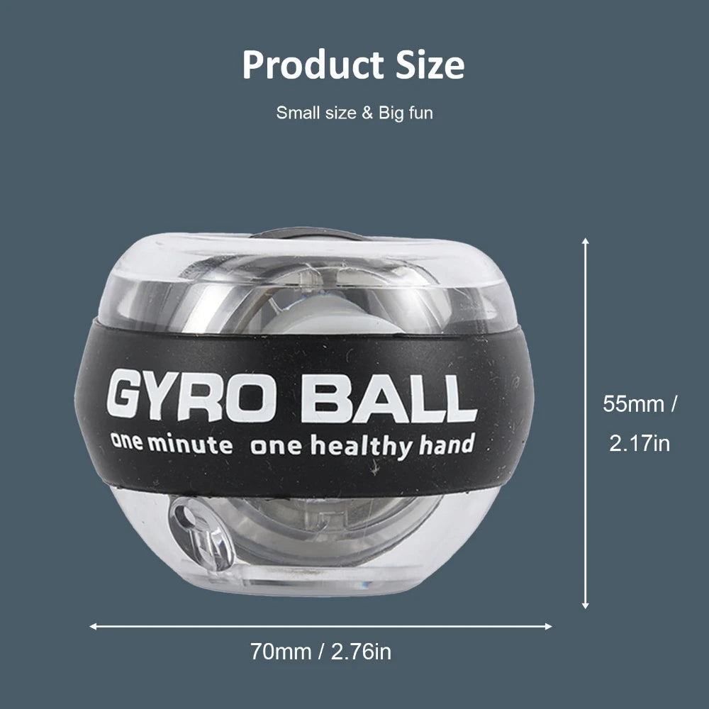 GripPro™ – Wrist Power Hand Ball Auto-Start Grip Ball Strengthener Gyroscopic Arm Gyro 6