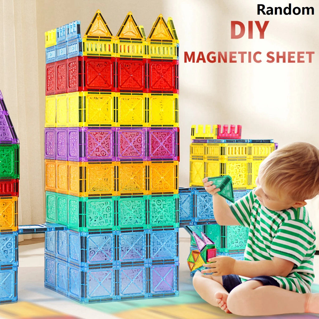 MagniBlocks™ – Magnetic Tiles for Kids Ages 3-5 4-8 Magnet Toys for 3 4 5 6 7 8+ Year Old