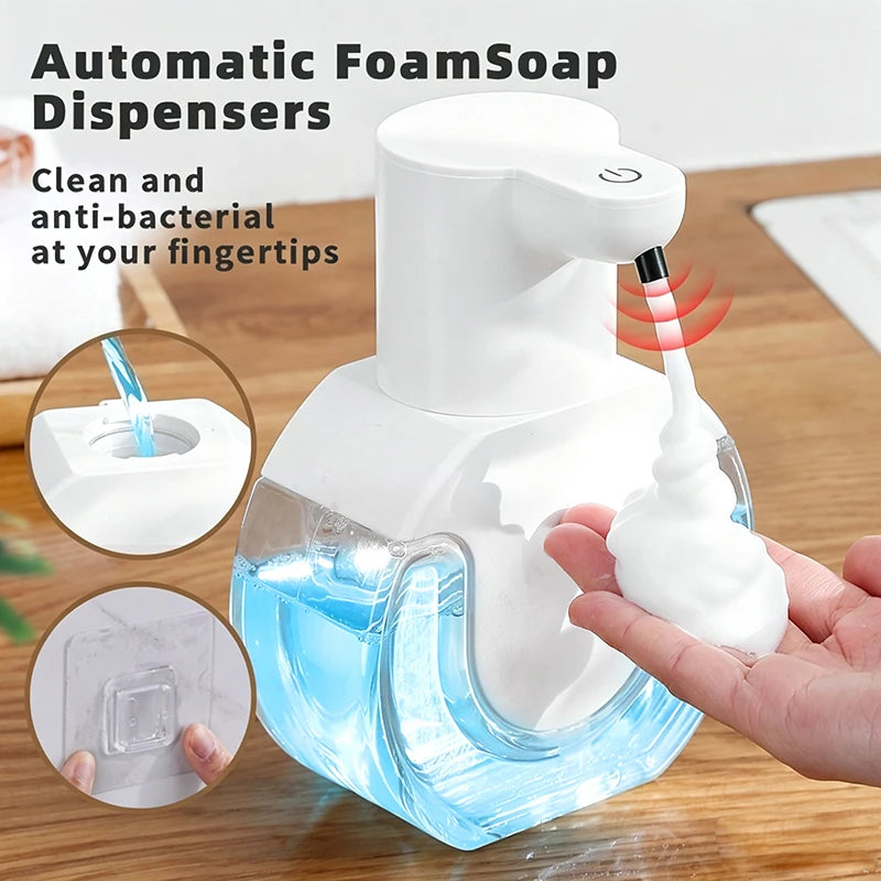 CleanTouch™ – Automatic sensor soap dispenser, foam hand washing device, portable soap