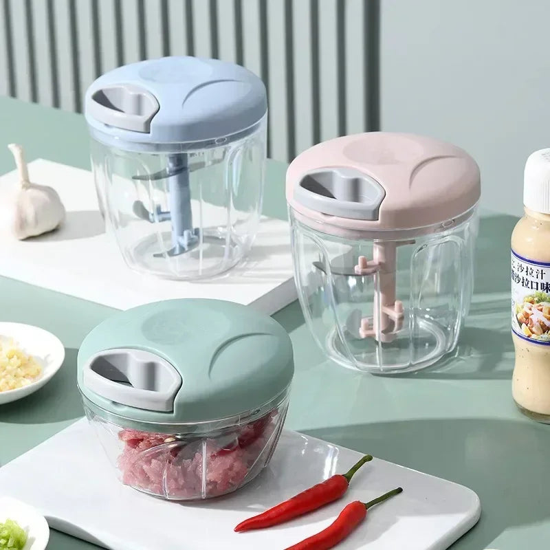 PullChop™ – Manual Pull-Cord Food Chopper & Mincer (500/900ml) 2