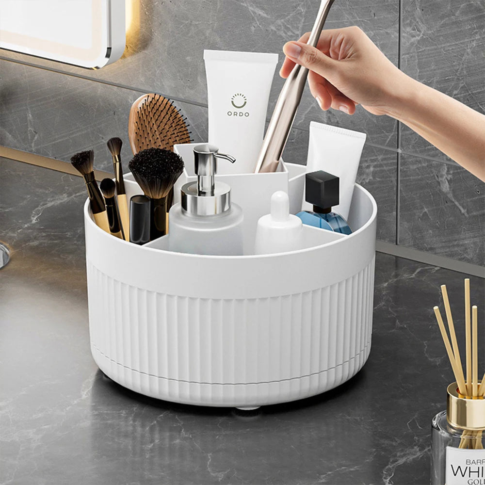 SpinVanity™ – 360 ° Table Top Rotary Makeup Brush Storage Container Cosmetics Shelf 4