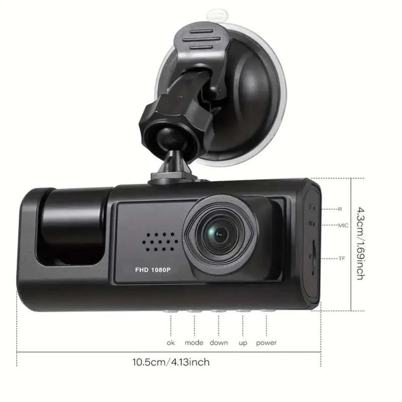 RoadEye™ – 1080P Dual camera Dash Cam for cars,Front And Inside,car camera with IR 2