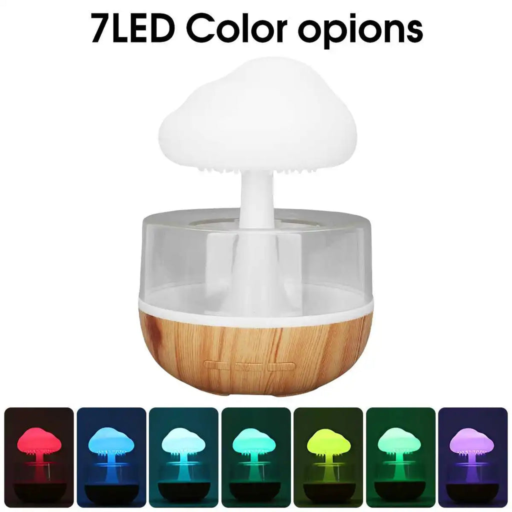RainCloud™ – Aromatherapy Humidifier with Night Light & Rain Sounds for Better Sleep