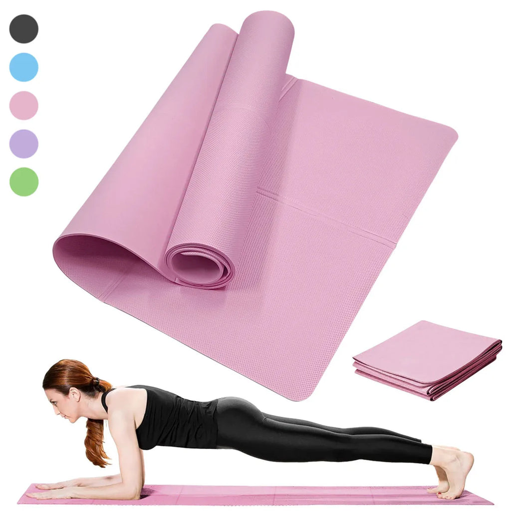 ZenMat™ – Yoga Mat Pilates Fitness Mat 3/4/6mm Thicknes Non Slip Yoga Cushion Travel