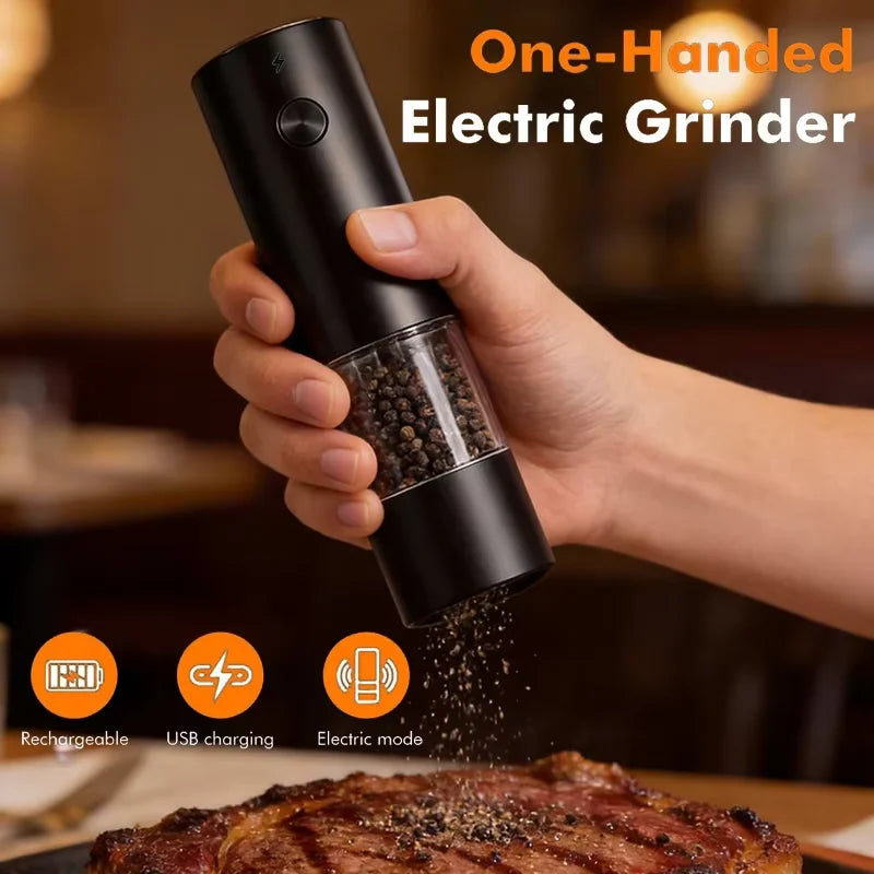 SpinMill™ Duo – Electric Salt & Pepper Grinder Set with LED Light 6