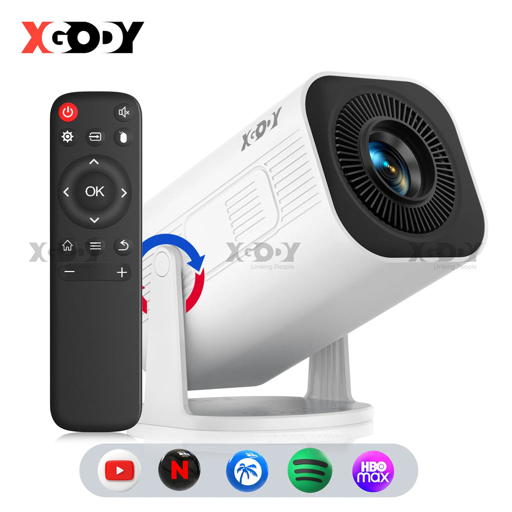 CineMini™ – XGODY 300 ANSI 4K Projector Mini Projector Smart Android Keystone