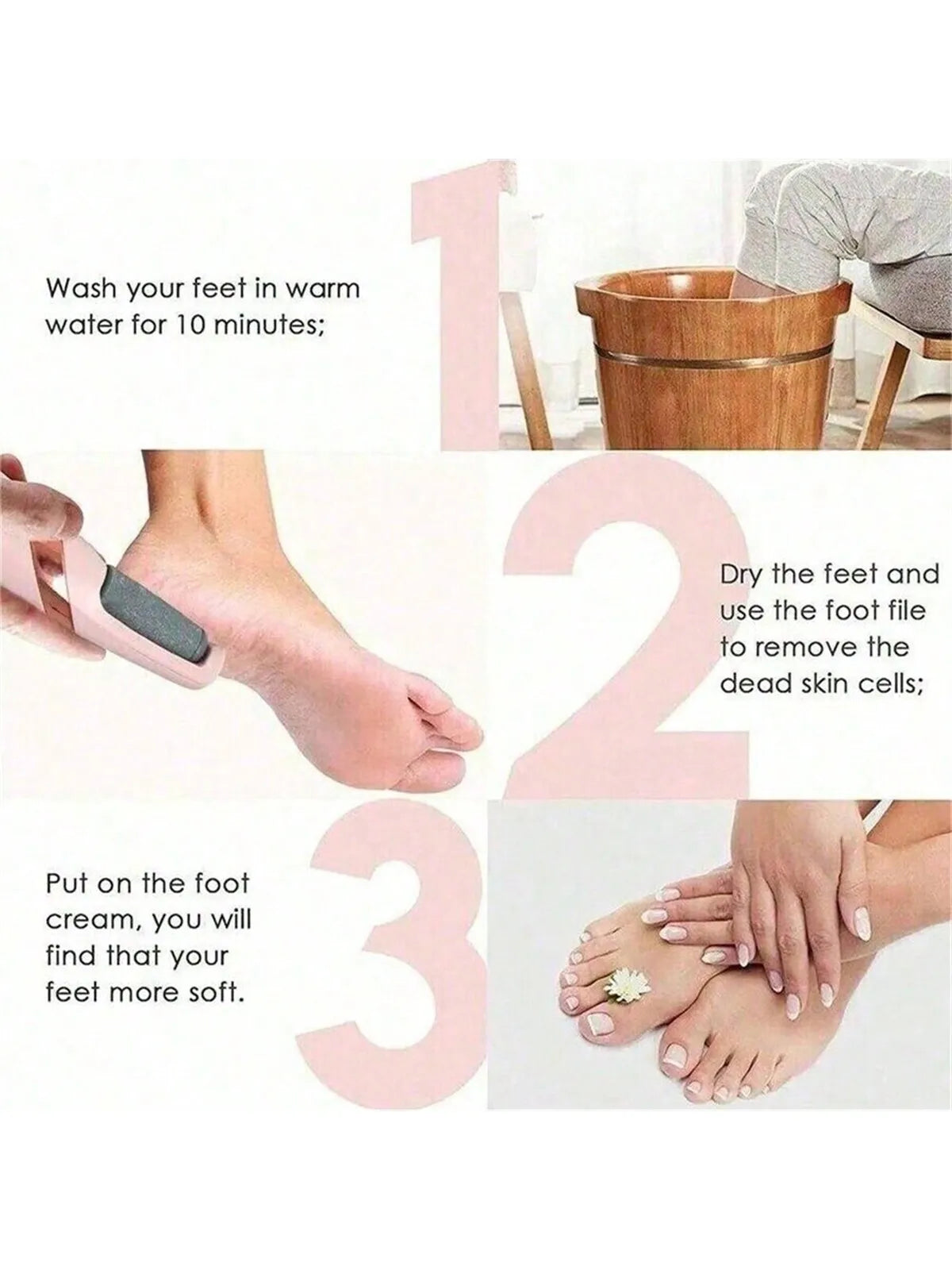 SmoothStep™ – Cordless Rechargeable Electric Callus Remover, Foot File for Dry Coarse 3