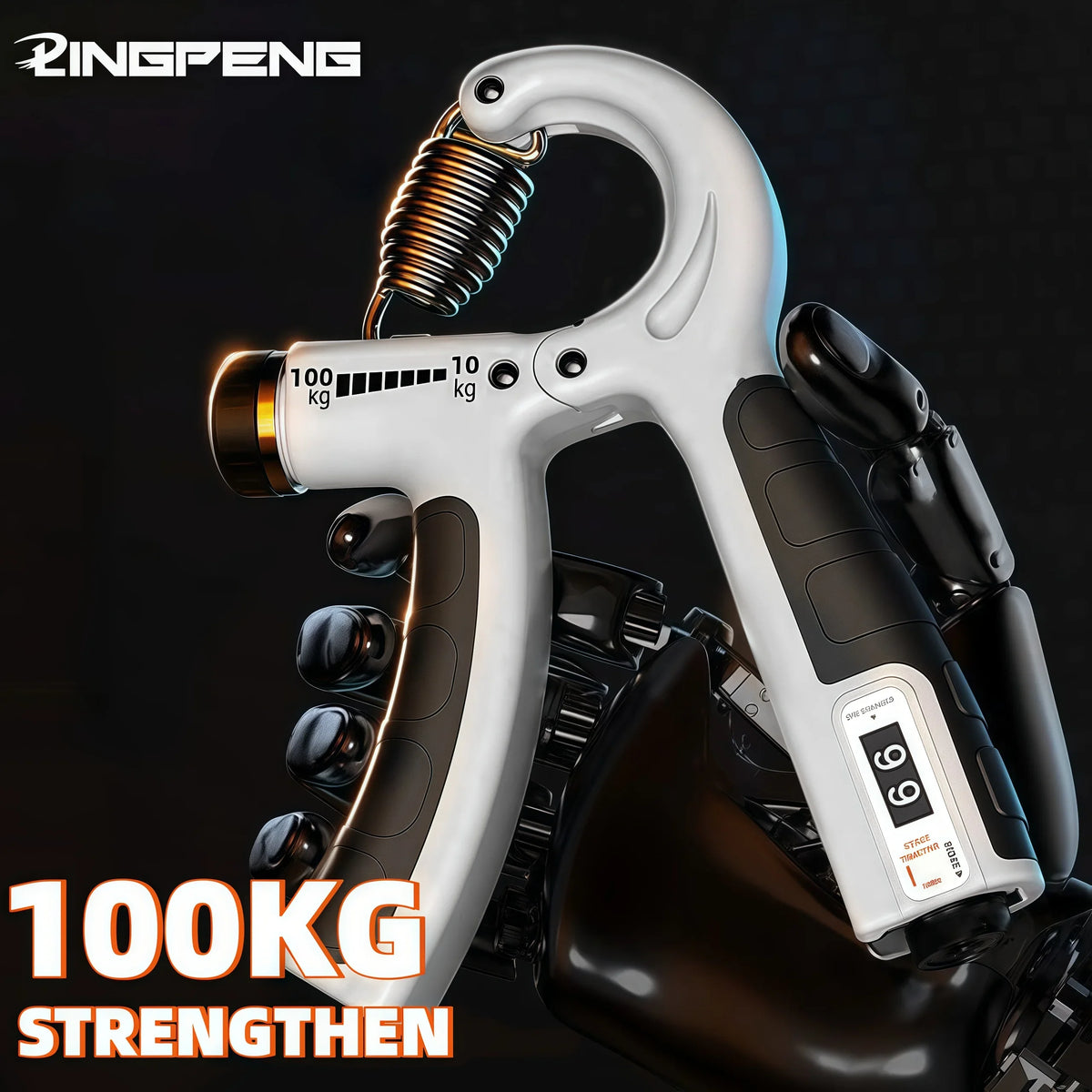 GripPro™ – 10-100Kg Adjustable Heavy Gripper Fitness Hand Exerciser Grip FatGrip Wrist