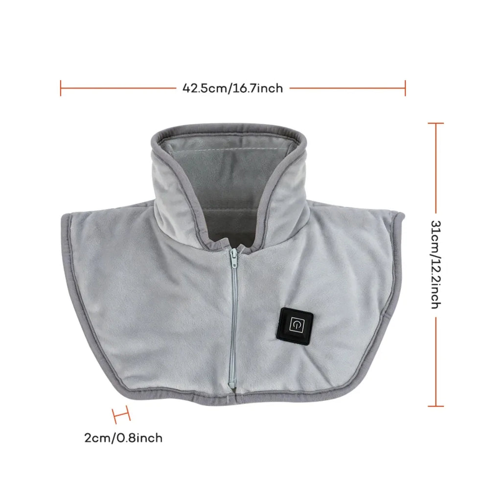 HeatWrap™ – USB Heated Shawl with 3 Heat Settings, Zipper Heated Shoulder Wrap for Neck 6