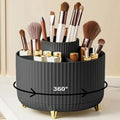 SpinVanity™ – Makeup Brush Holder Organizer 5 Slot 360° Rotating Makeup Brushes Desktop