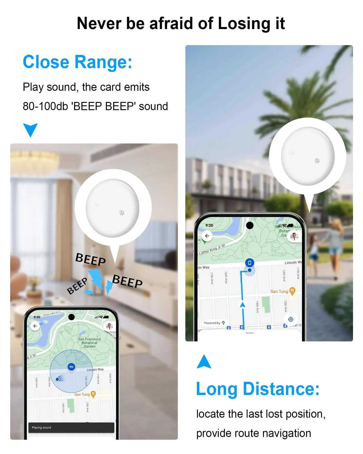 FindTag™ – Anti-Lost Tag Google Find My GPS Tracker Android Finder Compatible with 2
