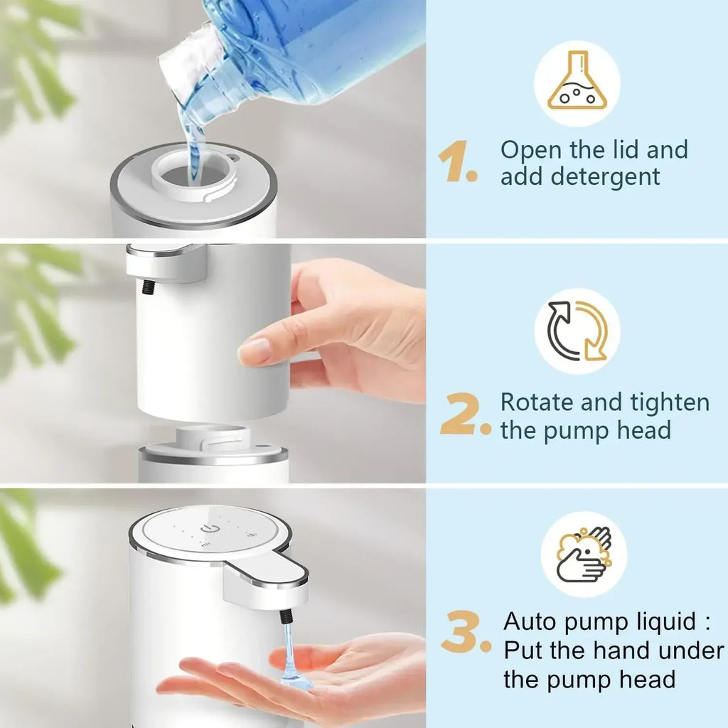 CleanTouch™ – Automatic Liquid/Foma Soap Dispenser, Touchless Electric Dispenser, USB 6
