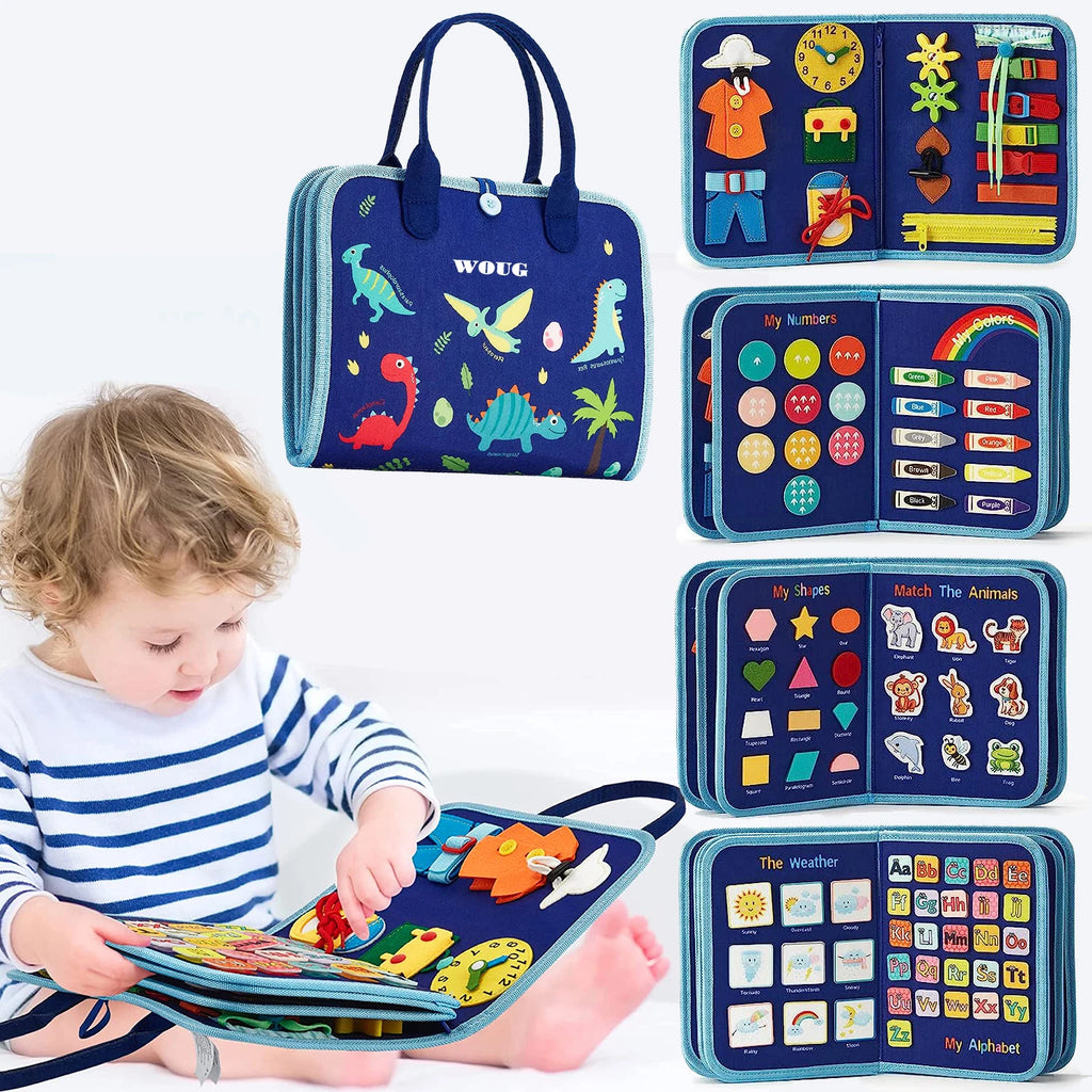BusyBox™ – Montessori Toys Busy Board Toddler Sensory Activity Developing Board for