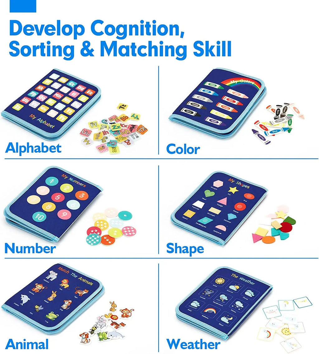 BusyBox™ – Montessori Toys Busy Board Toddler Sensory Activity Developing Board for 3