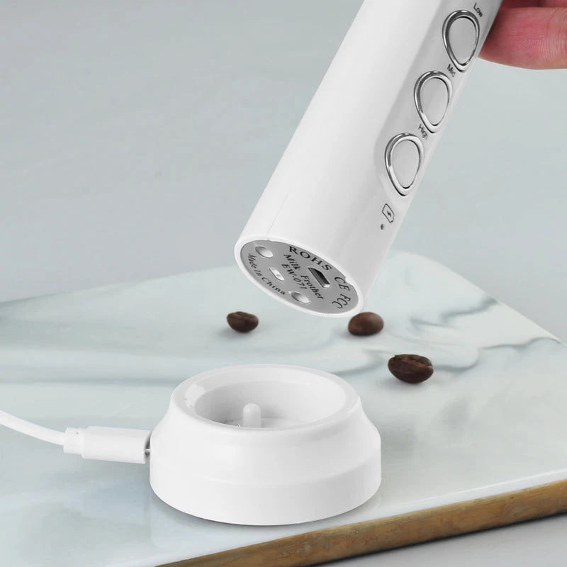 LatteMaster™ – 3-in-1 Rechargeable Milk Frother & Foam Maker 4