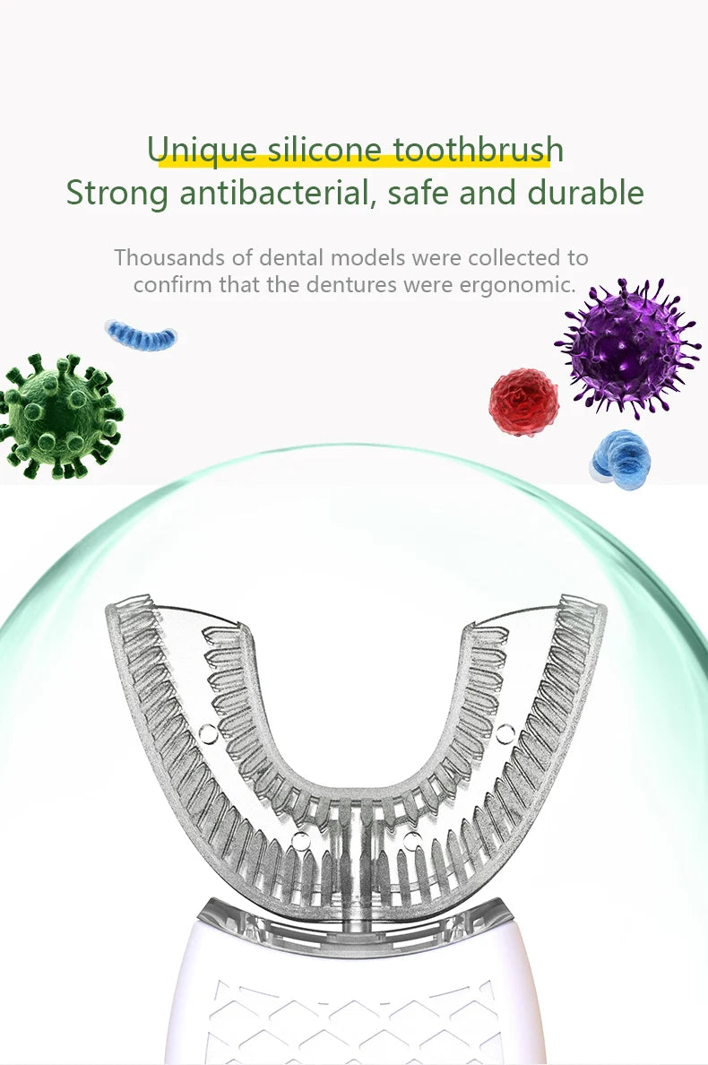 SonicSmile™ – Intelligent U-Type Toothbrush 360 Degrees Sonic Electric Automatic with USB 3