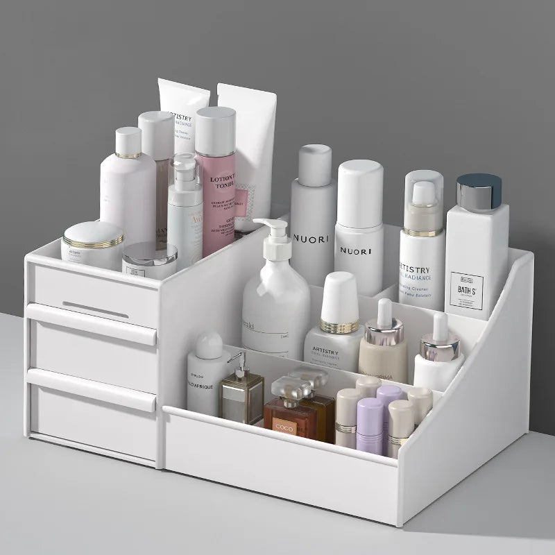 TidyBox™ – White New Drawer Makeup Storage Box Dormitory Finishing Plastic Shelf