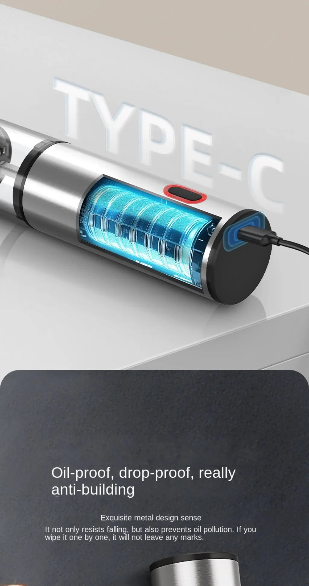 SpinMill™ – Electric Rechargeable Salt & Pepper Grinder 6