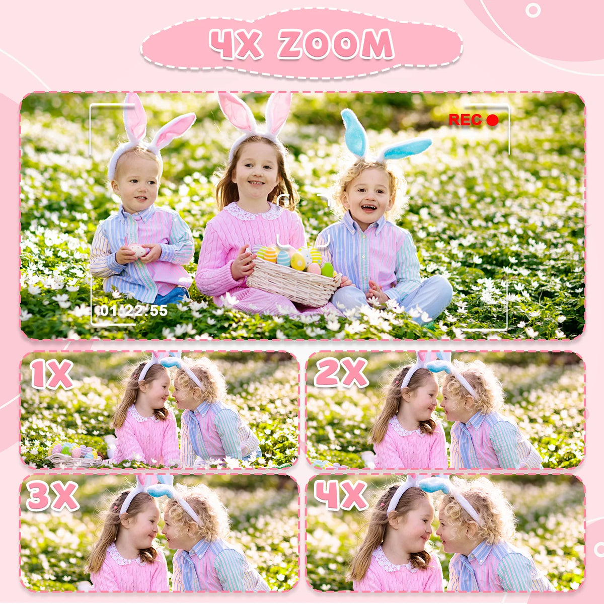 SnapKid™ – Children Camera 1080P HD Toddler Digital Video Camera 2.0-inch Kids Camera 4