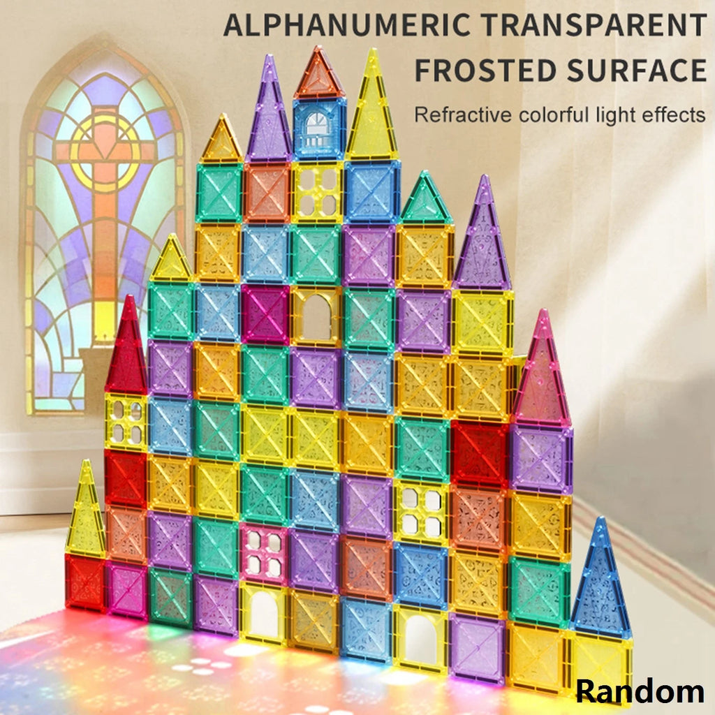 MagniBlocks™ – Magnetic Tiles for Kids Ages 3-5 4-8 Magnet Toys for 3 4 5 6 7 8+ Year Old 4