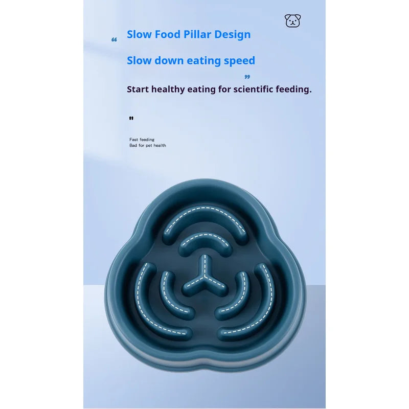 SlowBite™ – Pet Slow Food Bowl Anti Choking Dog Bowl Dog Bowl Anti Overturning Pet Food