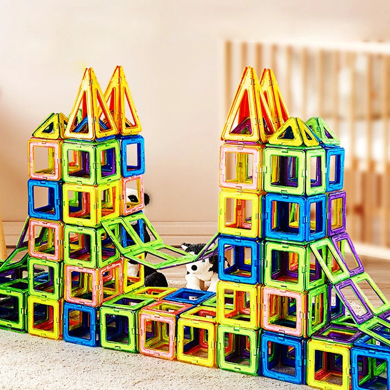 MagniBlocks™ – Magnetic Building Blocks Big Size and Mini Size DIY Magnets Toys for Kids 5