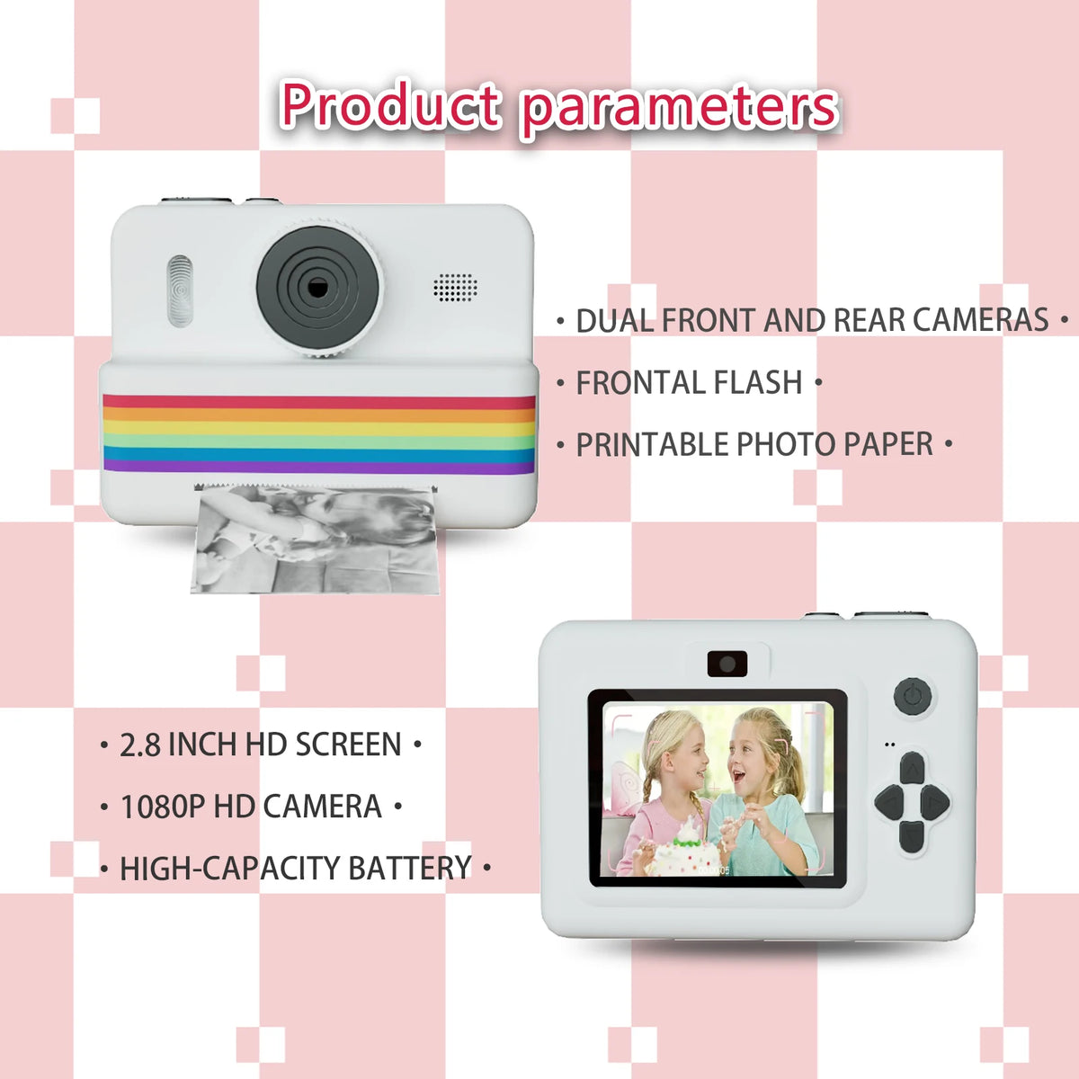 SnapKid™ – Digital Children Camera For Photography Mini Printer Portable Thermal 5