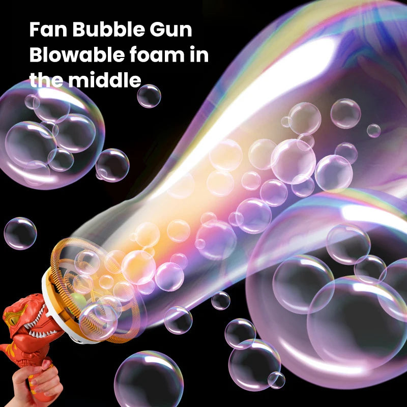 BubbleBlast™ – 2 In 1 Large Bubbles Dinosaur Soap Bubble Electric Gun Toy Children's 5