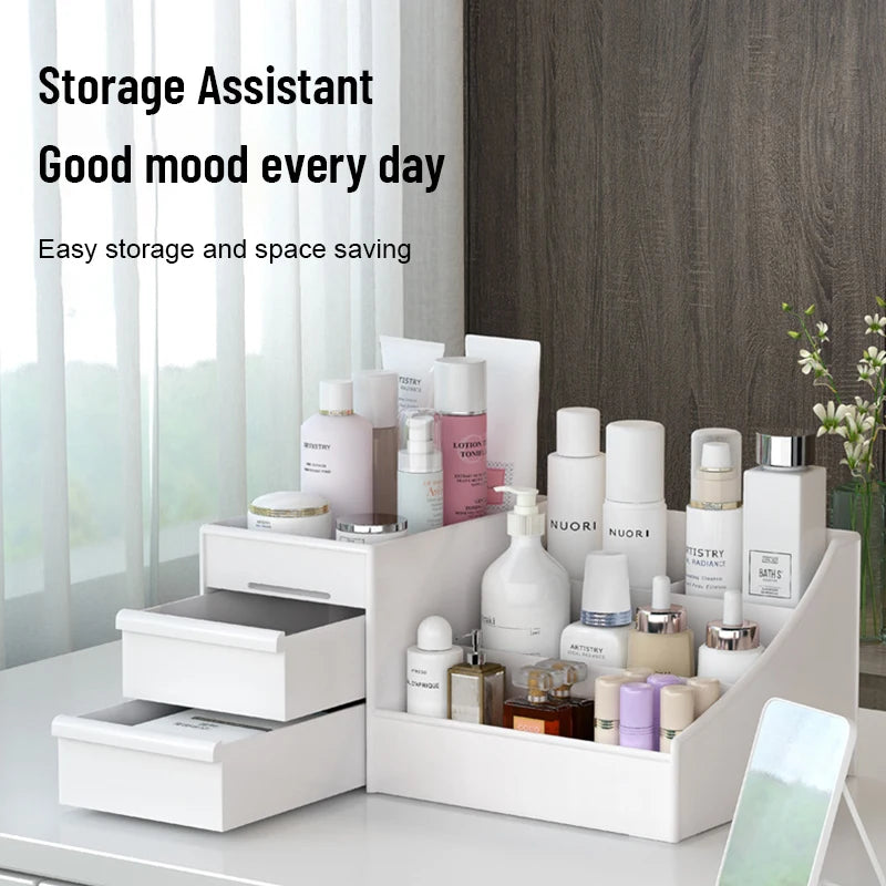 TidyBox™ – White New Drawer Makeup Storage Box Dormitory Finishing Plastic Shelf 2