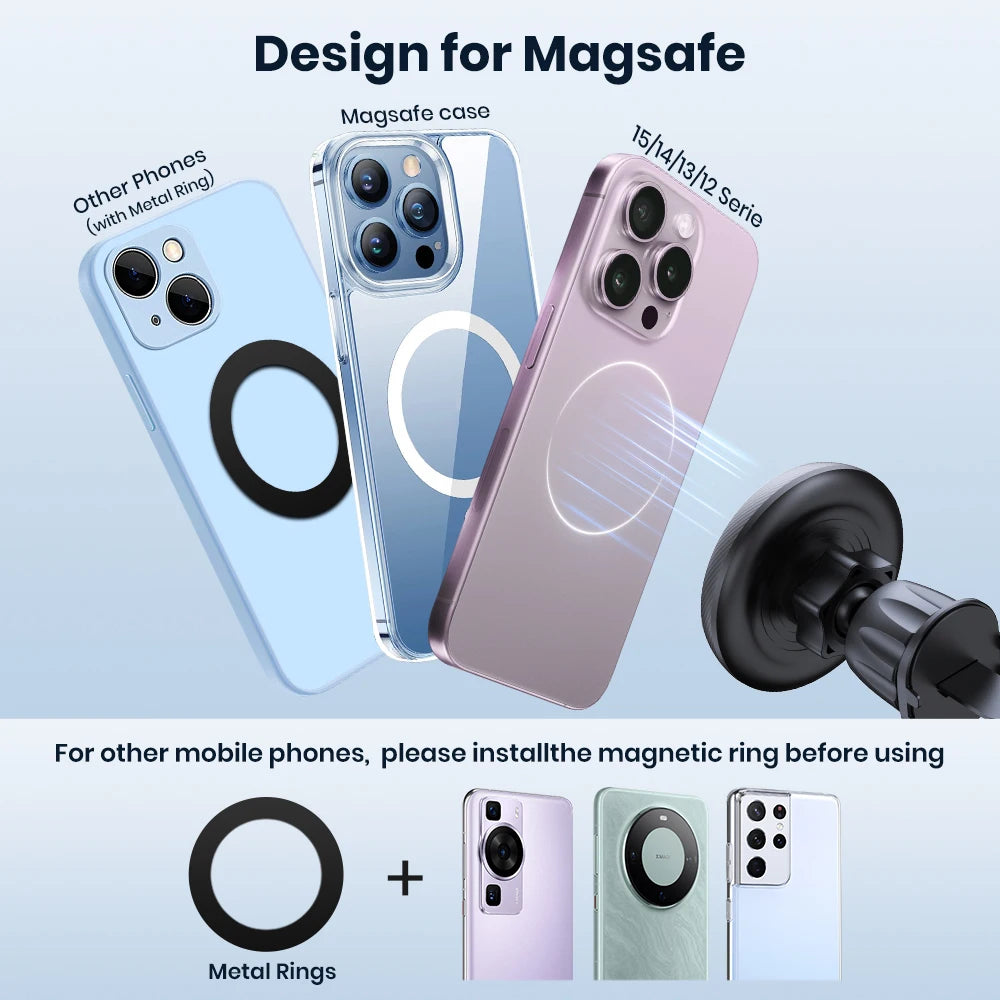 MagMount™ – TOPK Magnetic Car Phone Holder Air Vent Car Phone Stand For Magsafe iPhone 3