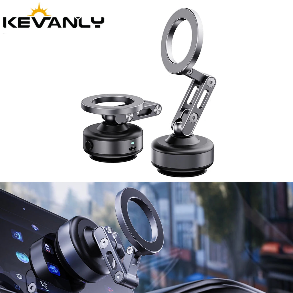 MagMount™ – Vacuum Magnetic Suction Cup Car Mobile Phone Mount Universal Folding Phone 2