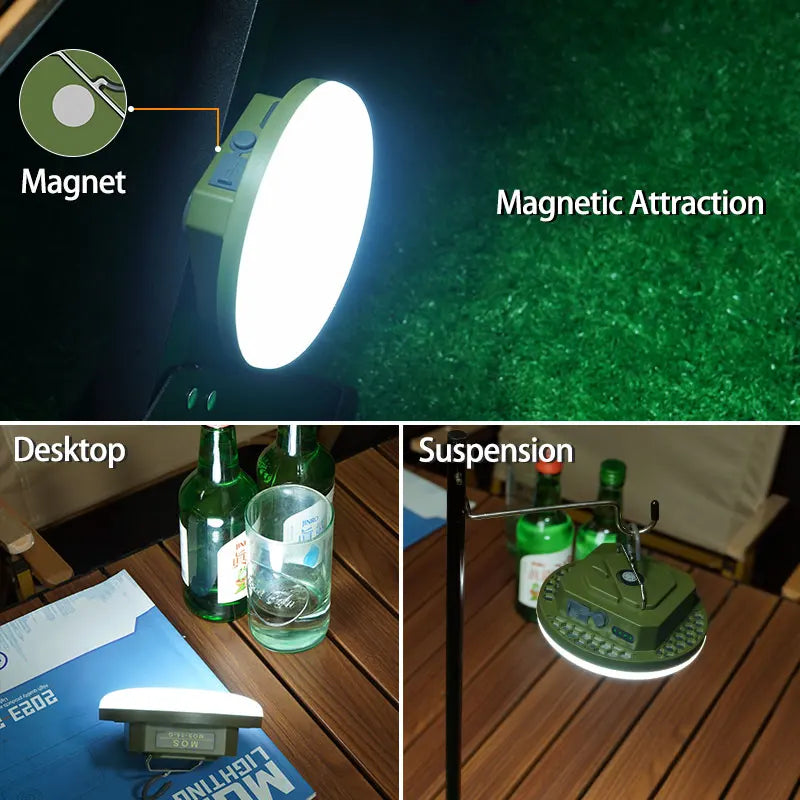 CampGlow™ – MOSLIGHTING 9900mAh Rechargeable Powerful Light Camping Lantern with Magnet 5