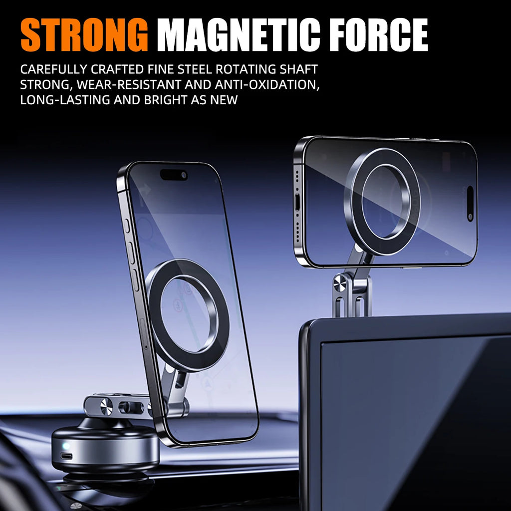 MagMount™ – Vacuum Magnetic Suction Cup Car Mobile Phone Mount Universal Folding Phone