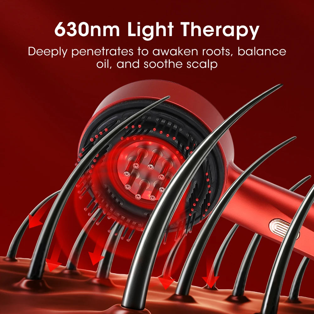 ScalpSpa™ – Modes Electric Massage Comb Portable Red Light Kneading Massage Hair Brush 3