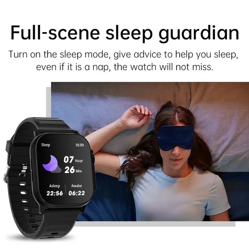 FitWatch™ – Men Smart Watch 2.01 Inch HD Screen Bluetooth Call Health Fitness Tracker 6